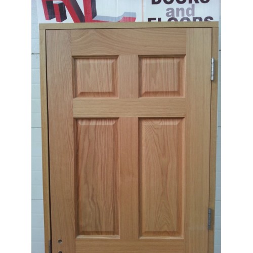 prehung 6 panel oak door set